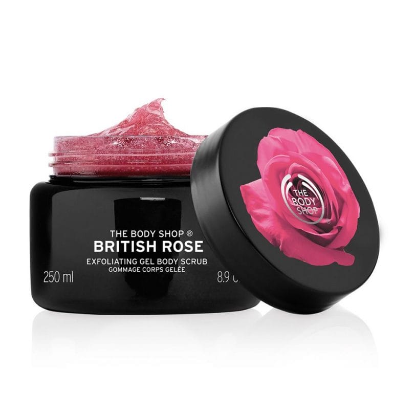The Body Shop British Rose Exfoliating Gel Body Scrub