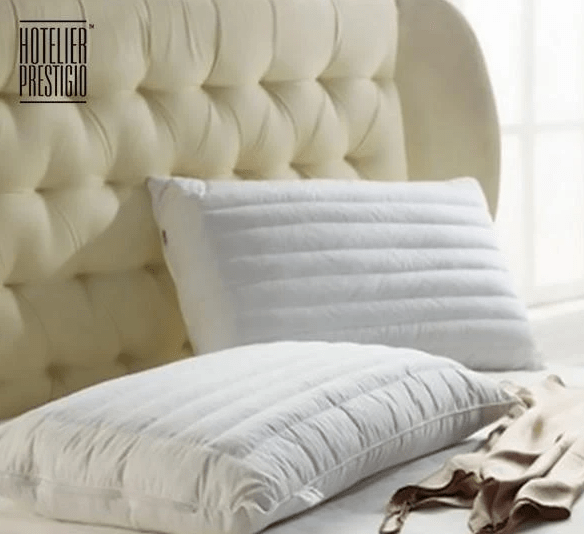  10. Hotelier Prestigio Down Alternative Buckwheat Pillow