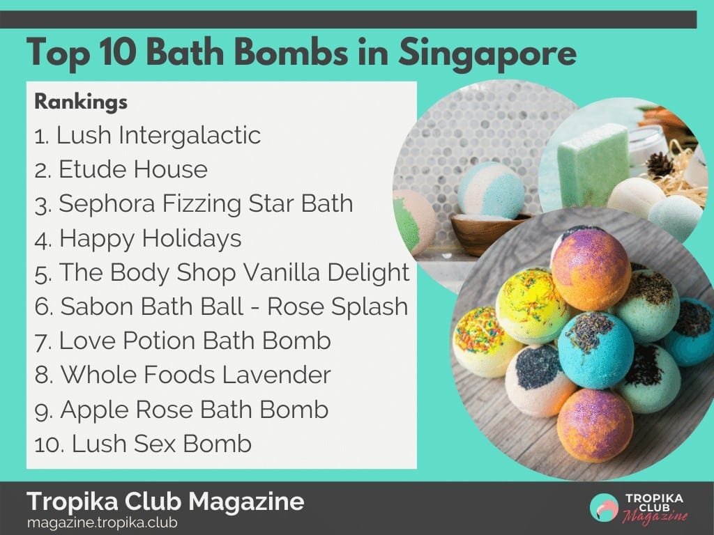 Top 10 Bath Bombs in Singapore