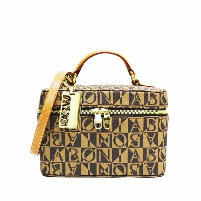 Bonia Monogram Satchel Box Bag 8522-033-15 | Shopee Singapore