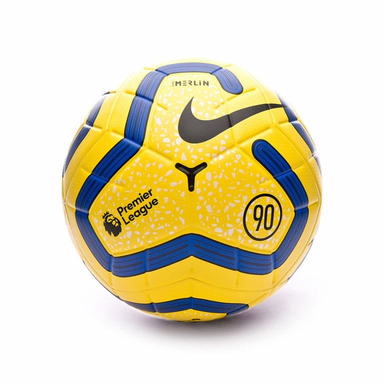 Buy Soccer football ball Premier League 19-20 Marlin Match training yellow color FIFA Standard | SeeTracker Malaysia