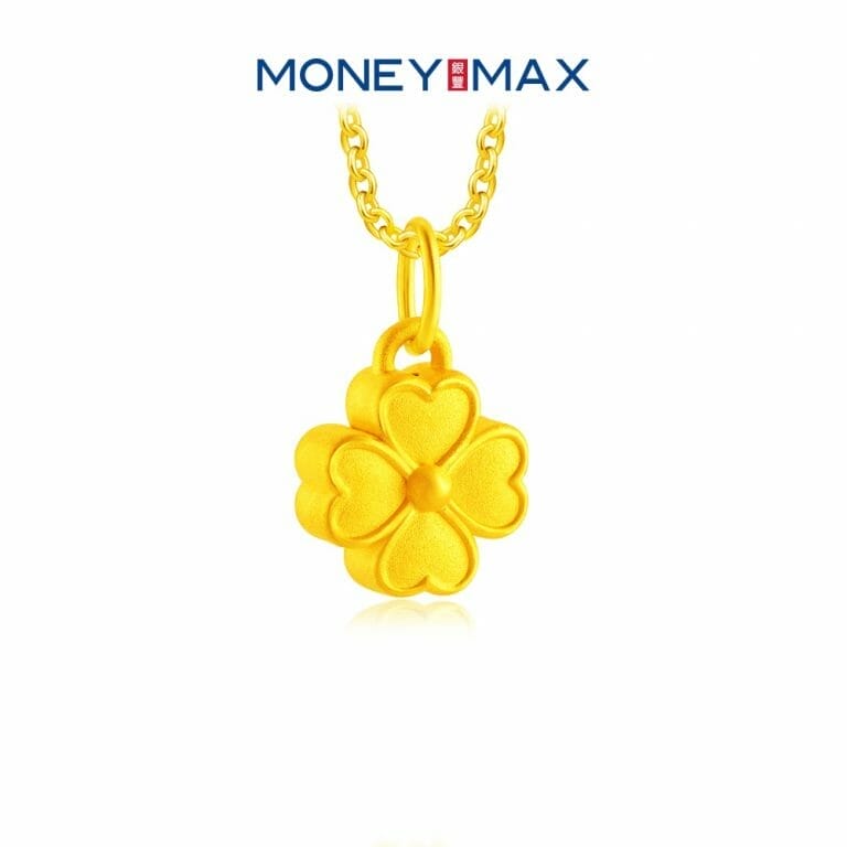 999 Pure Gold Blessing Charming Clover Pendant | MoneyMax | 24K 3D Gold  Matte Surfaced Pendant | NP3040 | Shopee Singapore