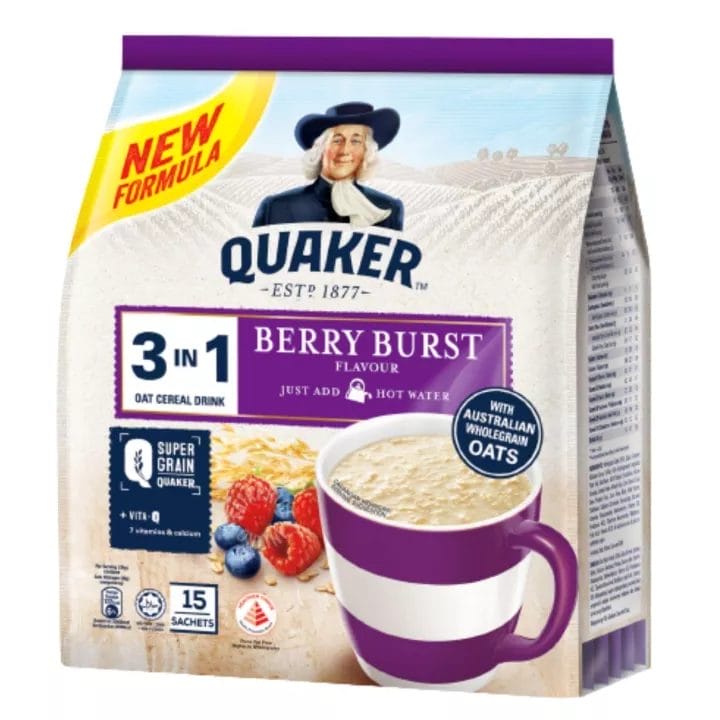 QUAKER Vita 3-in-1 Berry Burst Cereal Drink 450g | Lazada Singapore