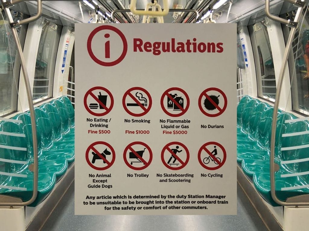 10 MRT Rules Singaporeans are Likely Breaking