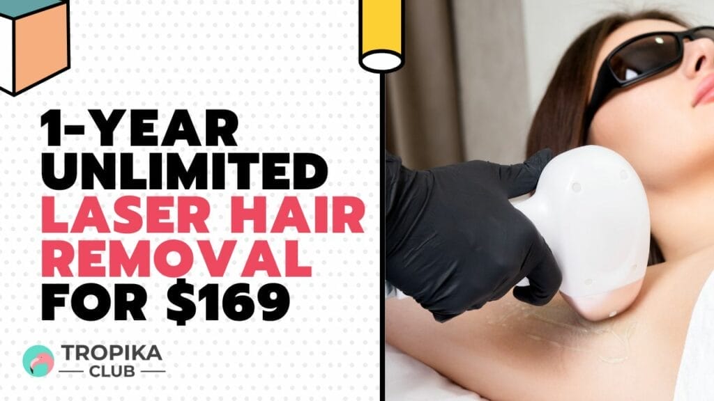 1-Year Unlimited Laser Hair Removal for $169